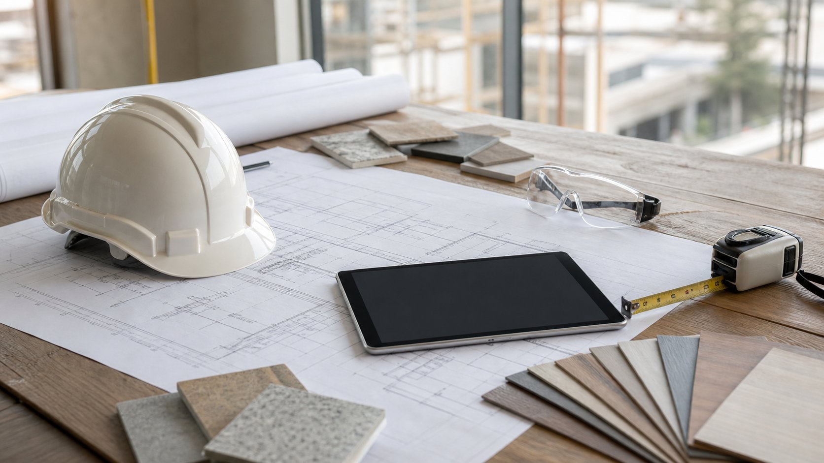 Construction coordination table illustrating practical project leadership